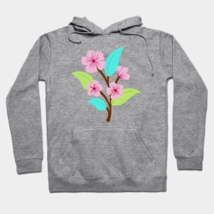 Boho pink flower Hoodie